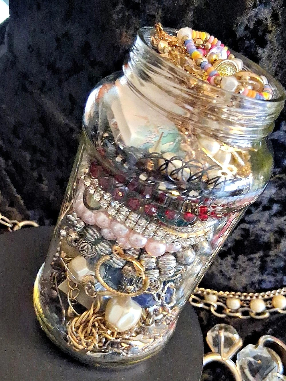 Mystery Jewelry Jar Loaded Necklaces, Bracelets & Earrings Great Gift Or Tictok